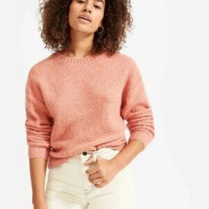 Everlane Teddy‎ Boucle Crew Neck Wool Sweater Pink S